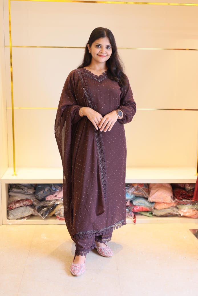 New stylish Gown with dupatta