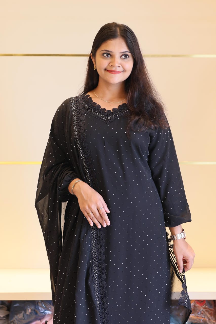 New stylish Gown with dupatta