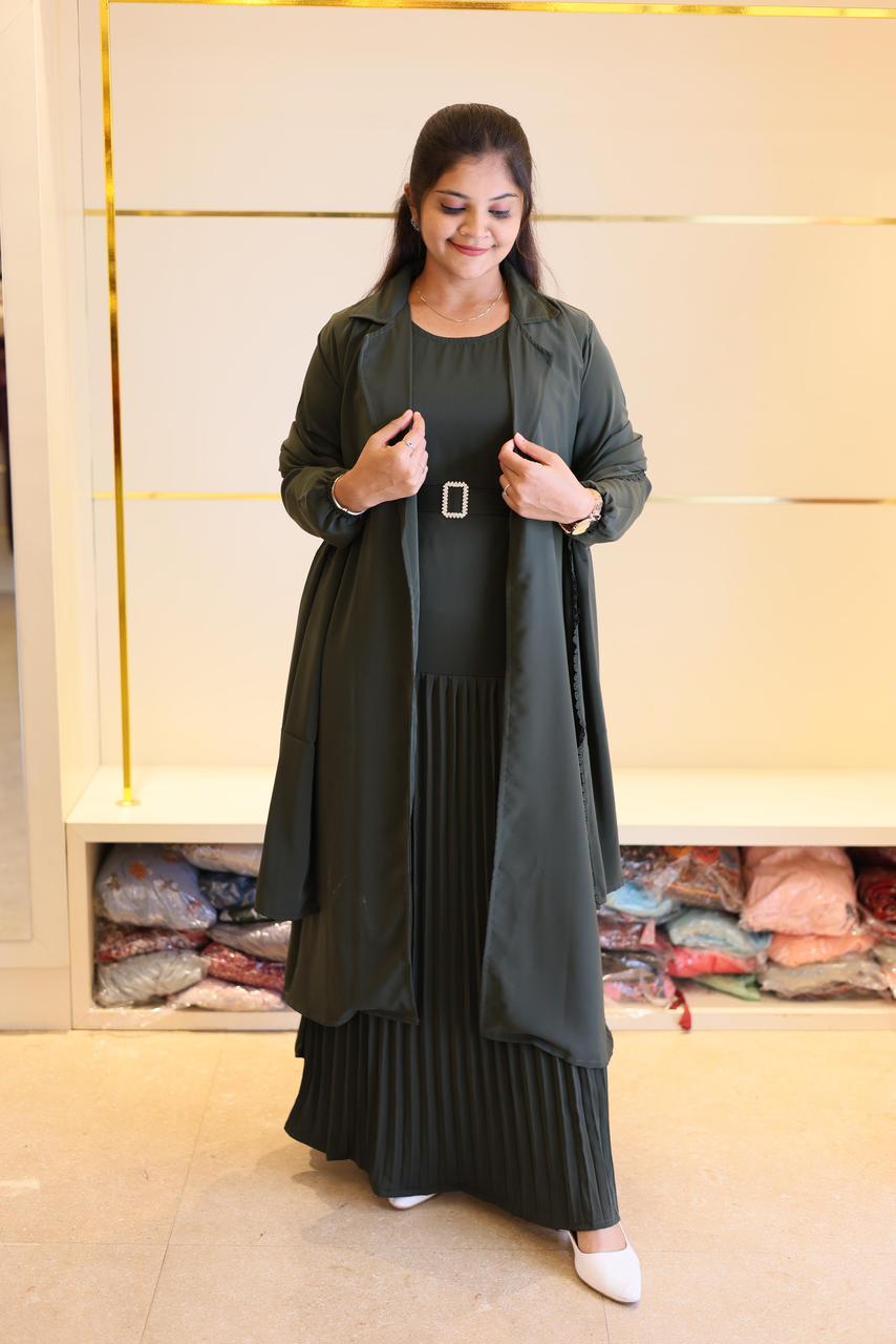 New stylish Shrug with inner + hijab + belt