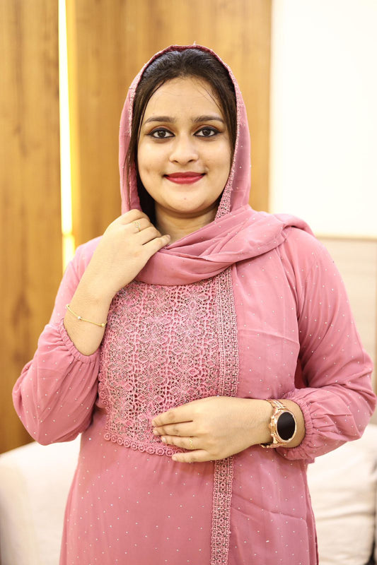 3 piece heavy salwar set( top pant dupatta)