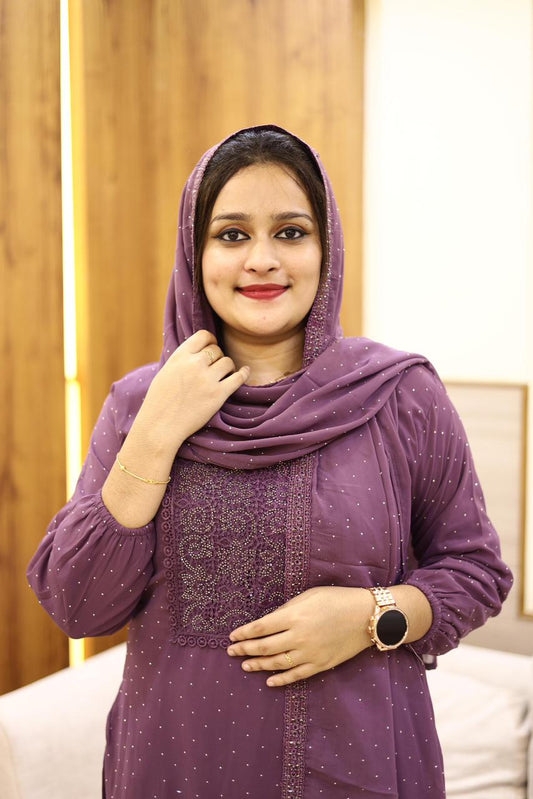 3 piece heavy salwar set( top pant dupatta)