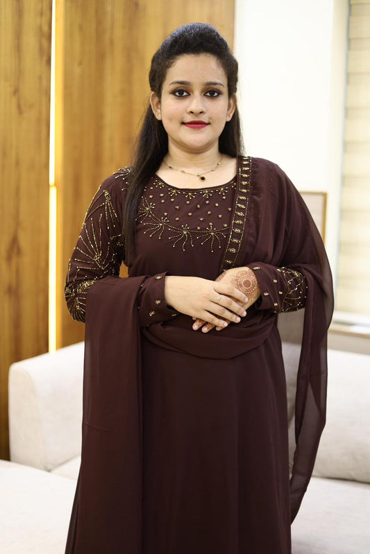 New 3 piece heavy salwar set( top pant dupatta)