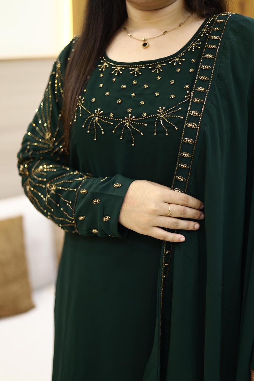 3 piece heavy salwar set( top pant dupatta)