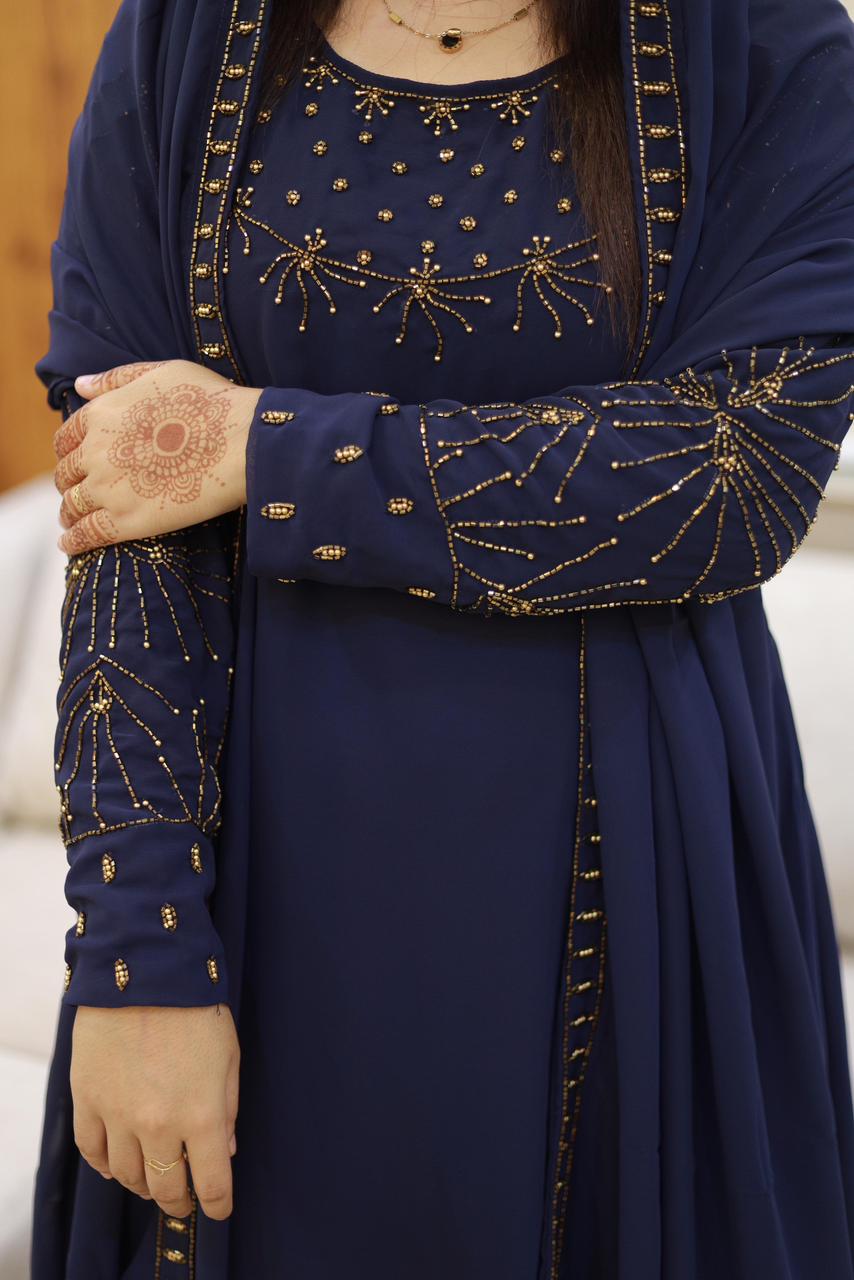 3 piece heavy salwar set( top pant dupatta)