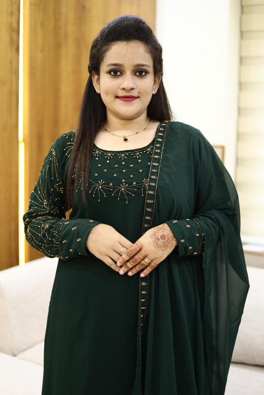 3 piece heavy salwar set( top pant dupatta)