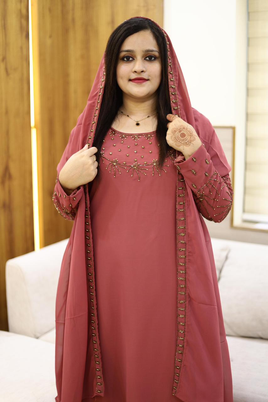 3 piece heavy salwar set( top pant dupatta)