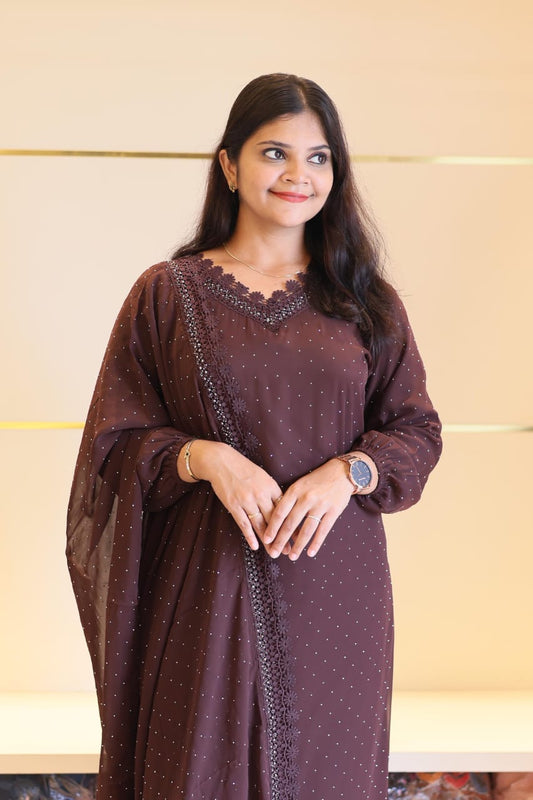 New stylish Gown with dupatta