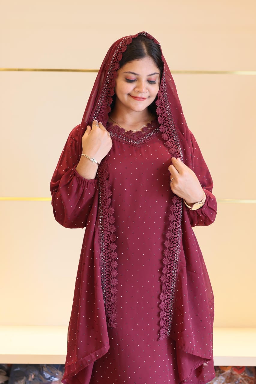 New stylish Gown with dupatta