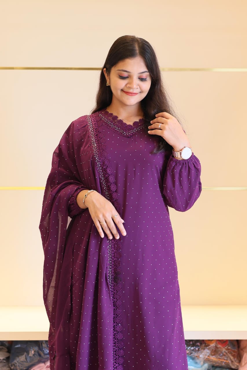 New stylish Gown with dupatta