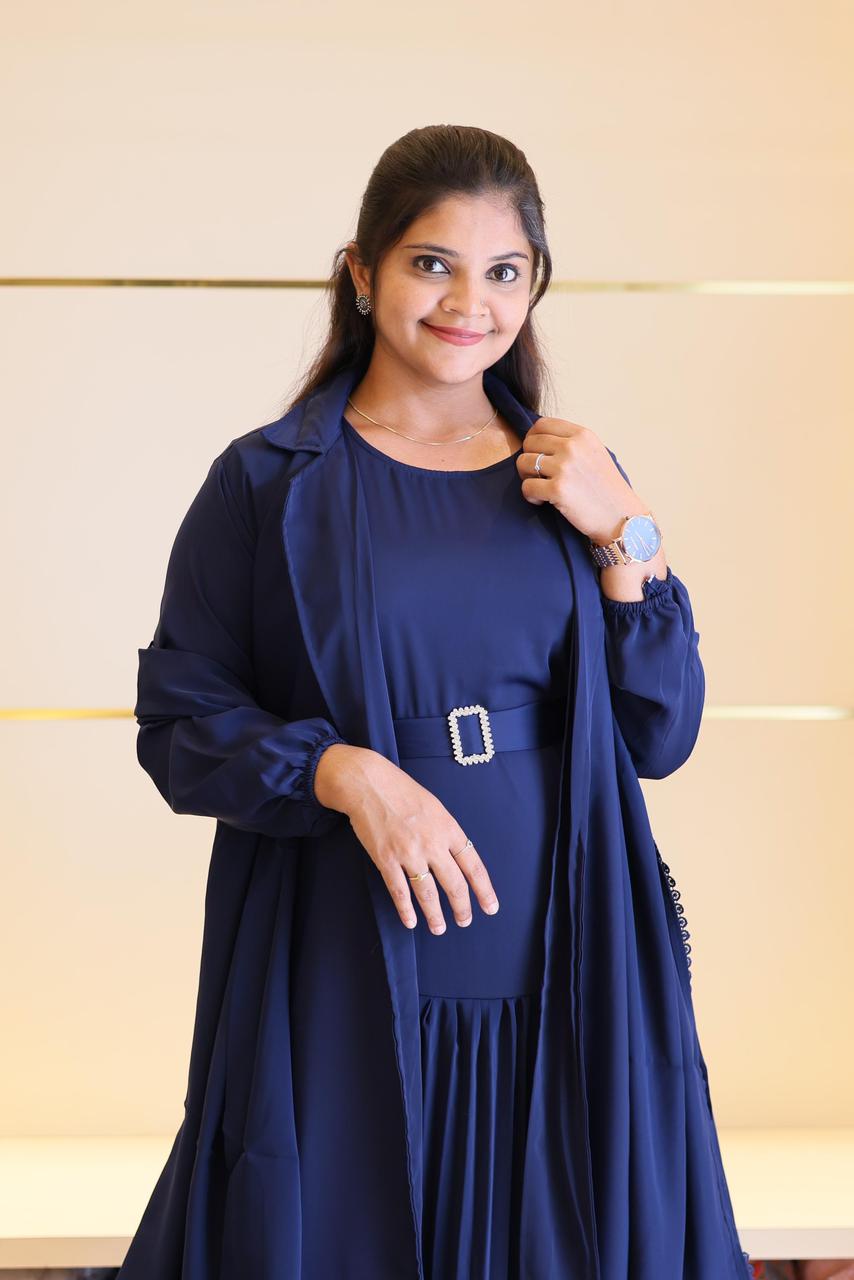 New stylish Shrug with inner + hijab + belt