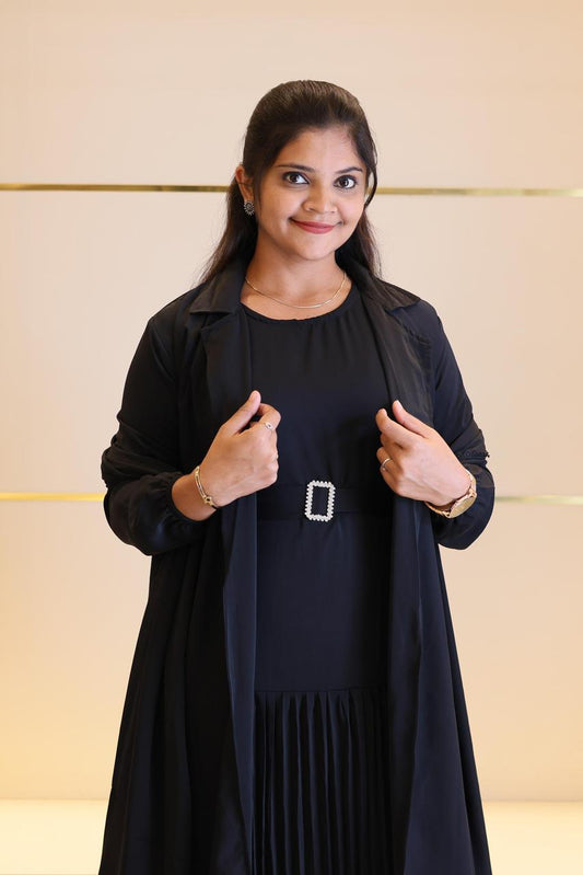 New stylish Shrug with inner + hijab + belt