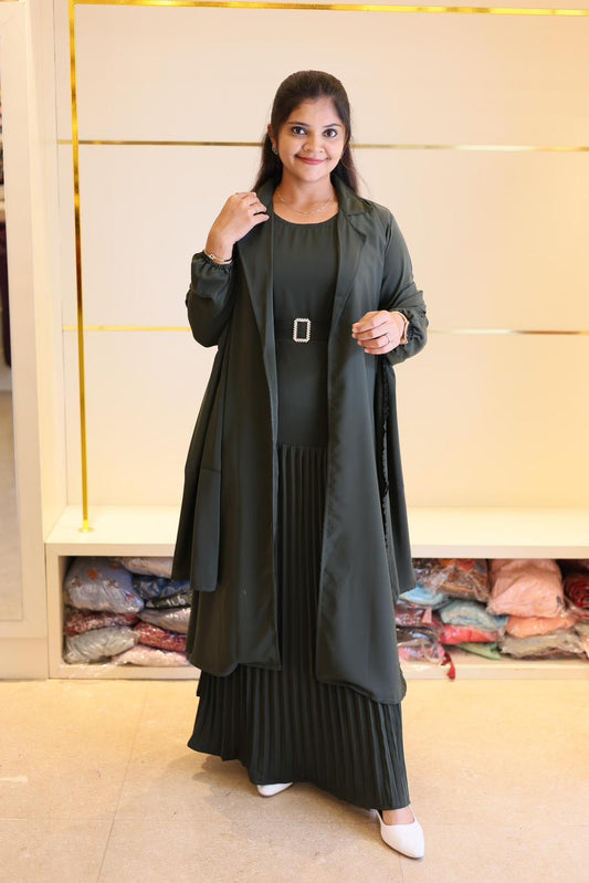 New stylish Shrug with inner + hijab + belt